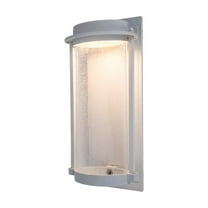 Coastal Newport White Outdoor Integrated LED Wall Lantern Sconce