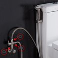 thumbnail image 4 of Bidet Hand Shower For Toilet Sprayer Premium Stainless Steel Sprayer Complete Bidet Set For Toilet, 4 of 7