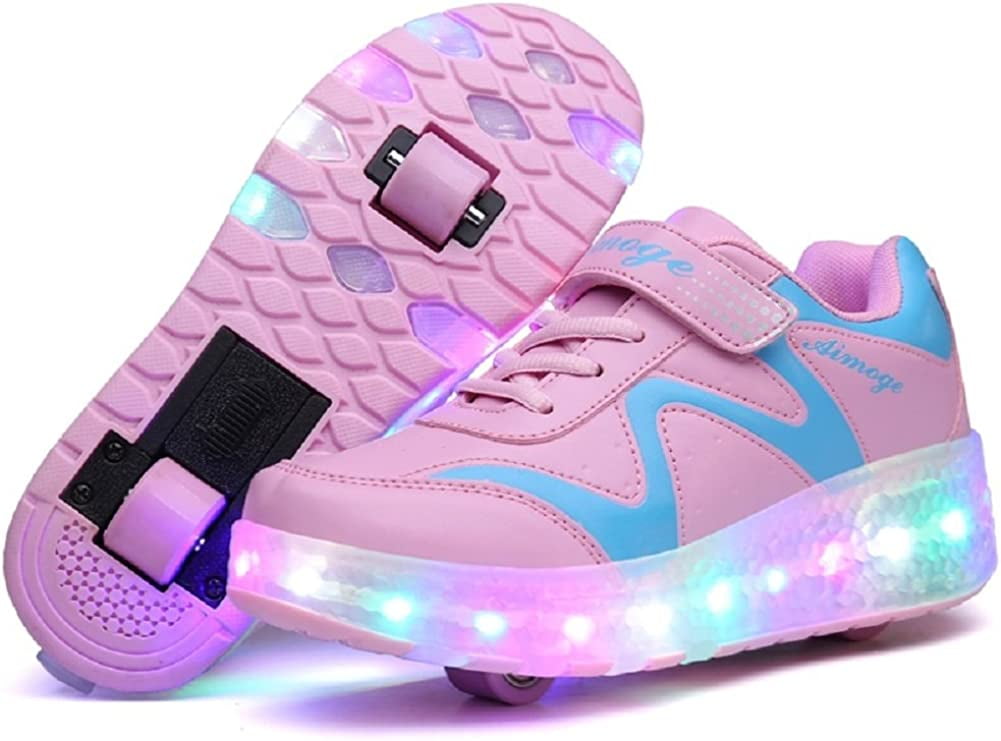 YAZI Kids Roller Shoes Boy Girl Sneakers with Wheels Become Sport Sneaker with Led for Christmas Birthday Children Show - Walmart.com