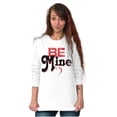 thumbnail image 3 of Be Mine Cute Valentines Day Love Women's Long Sleeve T Shirt Brisco Brands L, 3 of 6