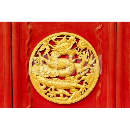 Imperial Dragons in Forbidden City, Shenyang China Print Wall Art By