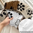 thumbnail image 4 of Twin XL Size Fitted Sheet Set - Brown Beige Farmhouse 2 Piece Bedding Sets 16" Deep Pocket Fitted Sheet with 1 Pillowcases, Black Dog Paw Vintage Wooden Brushed Microfiber Hotel Luxury Bed Sheets, 4 of 9
