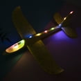 thumbnail image 4 of YouLoveIt Airplane Toy for Kids, 18.9" Flying Glider Planes Foam Flight Mode Throwing Air Plane Toy Led Flashing Aircraft Toys Flying Glider Planes for 3 4 5 6 7 Year Old Kids Boys Girls, 4 of 7