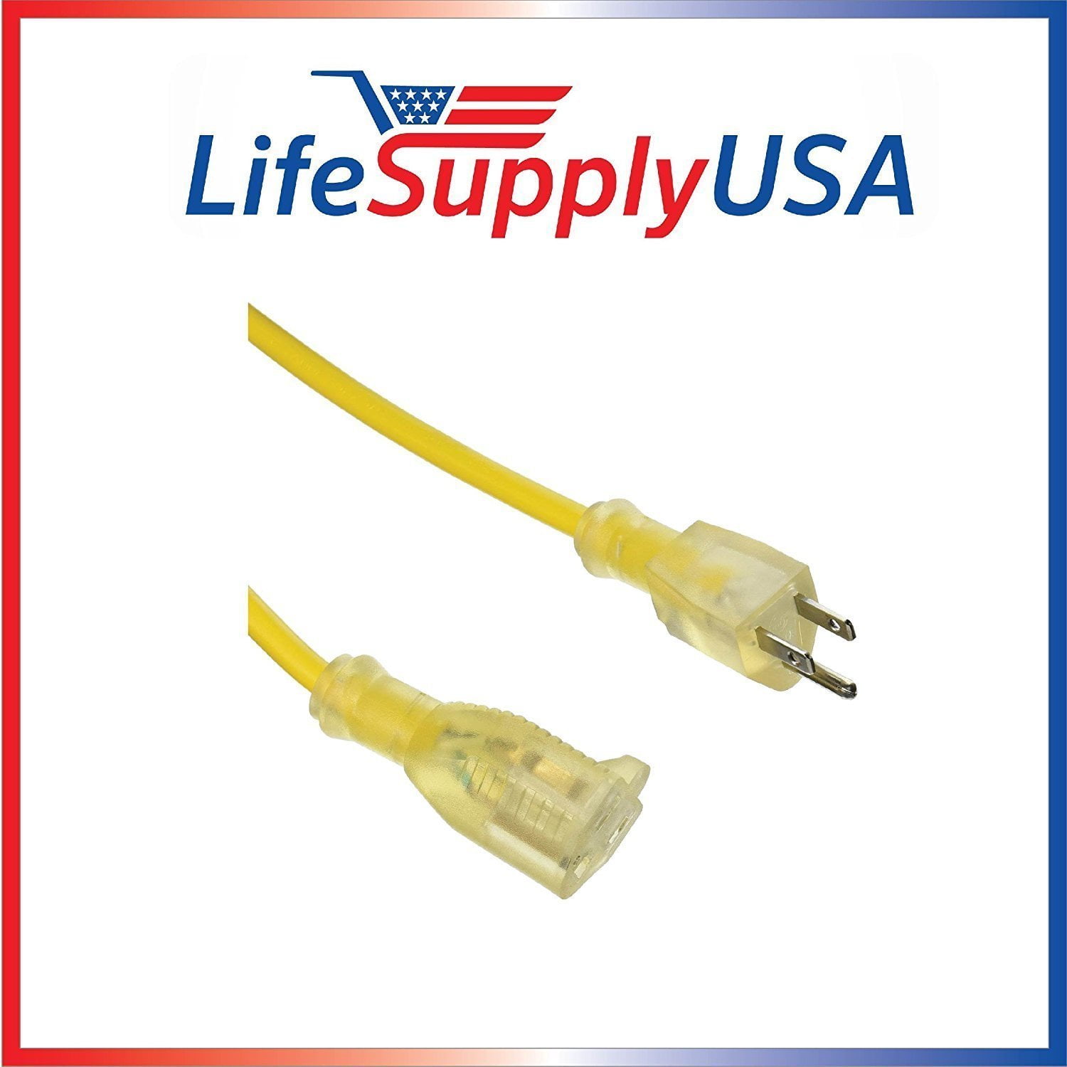 US Wire And Cable 14/3 Gauge X 50-Foot Lighted Heavy Duty 3 thumbnail image
