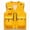 Yellow, variant on Plcasen Men's Utility Fishing Vest Lightweight Outdoor Zip up Travel Work Cargo Vest Jacket with Multi Pockets