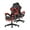 A-Red Footrest, variant on Bigzzia High-Back Gaming Chair PC Office Chair Computer Racing Chair PU Desk Task Chair Ergonomic Executive Swivel Rolling Chair with Lumbar Support for Back Pain Women, Men (White)