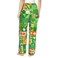thumbnail image 3 of Picia St Patrick's Day6 Womens Soft Woven Cotton Elastic Waistband Sleep Pajama Pant Lounge Sleep Pant With Pockets And Drawstring-Small, 3 of 9