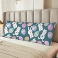 thumbnail image 6 of Lsque Cute Rabbit Easter Body Pillow Case Cover,Ultra-Soft Microfiber Bed Pillow Cases 20x54 inches,Elegant Bedding,Breathable Durable Pillow Cover with Envelope Closure, 6 of 8
