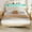 Cream, variant on King Size Bed Frame with Storage Headboard, LED Boucle Bed Frame with Charging Station, Upholstered Platform Bed, No Box Spring Needed, Easy Assembly, Wooden Slats, Cream