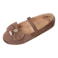 thumbnail image 5 of HEWUQI Bowknot Mary Jane Flats for Women Elatic Strap Soft Sole Ballet Slip on Wide Arch Support Commute Comfortable Dressy Shoes Gray Size 9, 5 of 5