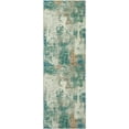 thumbnail image 6 of Moynesa 2'x6' Modern Abstract Green Bathroom Runner Rug,Washable Long Hallway Rug Runner, Soft Non Slip Blue Floor Accent Carpet Runner for Entryway Kitchen Laundry Room Doorway Bedroom, 6 of 7