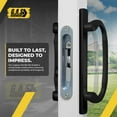 thumbnail image 3 of 8.5" Legacy Sliding Patio Glass Door Offset Handle Set - Sash Controls 2265 WITH Mortise Lock 45° for Replacement Fits 3-15/16” Screw Hole Spacing and 1-1/4" to 2-1/4" Door Thickness, 3 of 6