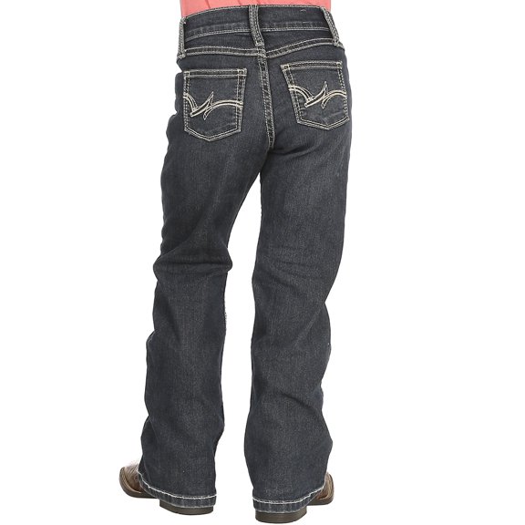 Wrangler Girl's Premium Patch Dark Blue - Kids Girls Jeans - 09Mwger
