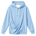 thumbnail image 5 of Wuxian Unisex Hoodies Pet Holder Cat Dog Large Pouch Carriers Pullover Corduroy Sweatshirt For Women Men, 5 of 5