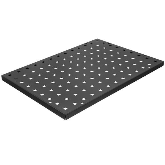 OUNONA 1Pack Rolled Steel Pegboard Tool Storage Organizer 19.65X13.76X0.79in For Home Office Garage