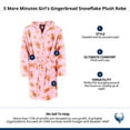 thumbnail image 5 of 5 More Minutes Girl's Gingerbread Snowflake Plush Robe, 5 of 5