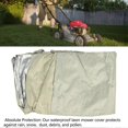 thumbnail image 4 of Lawn Mower Cover Heavy Duty 600D Oxford Cloth Waterproof Dustproof Universal Fit Push Mower Cover with Storage Bag Khaki, 4 of 5