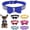 Dark blue, variant on Mumup Rhinestone Bowtie Dog Collar for Girls Boys,Cute Dazzling Sparkling Soft Suede Leather Pretty Bling Cat Collars Crystal Diamond Pet for Small Medium Large Puppy Kitty Female Male