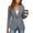 Gray women casual blazer tops a1, variant on Casual Blazers for Women Winter Business Work Button Down Long Sleeve Open Front Collared Blazer Tops Solid Slim Fit Office Clothes Fall Trendy, Blue M