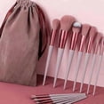 thumbnail image 3 of 13pcs Set Makeup Brushes Tool Kit Handheld Soft Blending Cosmetic Brushes Kit for Face Powder Concealer Brown, 3 of 5