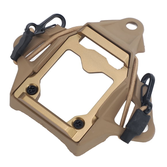 Helmet NVG Mount Shroud, Aluminum Alloy Plastic NVG Mount Adapter Lightweight Impact Resistant for Night Vision Device Green,Black,Mud Color