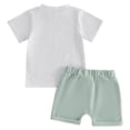 thumbnail image 5 of mgoYE Toddler Baby Boys Clothes Summer Outfit for Boy Dinosaur Train Homewear Short Sets (Grey,18-24 Months), 5 of 8