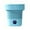 Blue, variant on Qholemyo Foldable Bucket Type Mini Washing Machine - Portable Washer For Laundry Clothes, Travel-friendly Clothes Cleaner