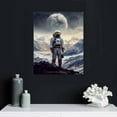thumbnail image 4 of Nawypu Interstellar 1 Motivational Vintage Band Thriller Love Scifi Movie Poster Canvas Prints Wall Art Bedroom Decor Gym Gift Decorative -style16x20inch, 4 of 4