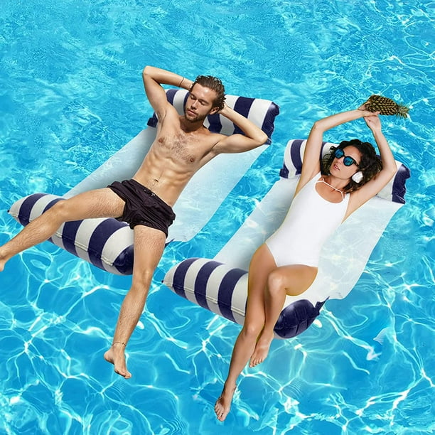Inflatable s Water Hammock Comfortable Swimming Air Bed Beach