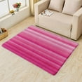 thumbnail image 2 of Washable Rugs 4x5 Hot Pink Rug & Home Decor - Living Room Rug, Girls Striped Rugs for Bedroom, Non Slip Soft Low Pile Large Indoor Area Rug, Stripe Carpet & Room Decorations X-&85, 2 of 7