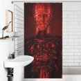 thumbnail image 4 of Pinhead Shower Curtain, Bath Curtain Bathroom Home Decor Waterproof Polyester for Bathroom with 12 Hooks 35.43x70.87Inch（90x180cm）, 4 of 8