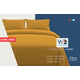 thumbnail image 5 of Sábanas King Size Lisas We2 Dream 100% Algodón Color Mostaza Ámbar 4 Piezas, 5 of 10