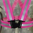 thumbnail image 4 of koolsoo Gilet d'Équipement de Course Jogging Réfléchissant Ajustable Ceinture de Taille Rayures Type Veste Rouge, 4 of 9