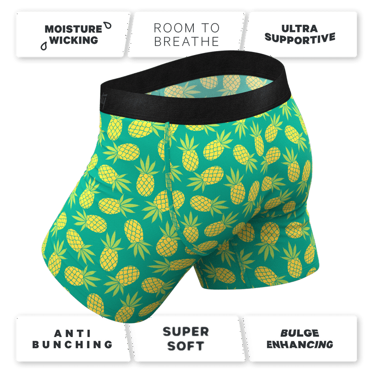 The Pineapple Express - Shinesty Pineapple Ball Hammock Pouch Underwear  Large 