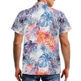 thumbnail image 3 of Uorisanigo Hawaii Palm Leaf Couple Matching Outfit Men's Button Up Shirt Hawaiian Tops Plus Size and Womens Sleeveless Dress with Pocket Casual Summer Beach Sundress, 3 of 7
