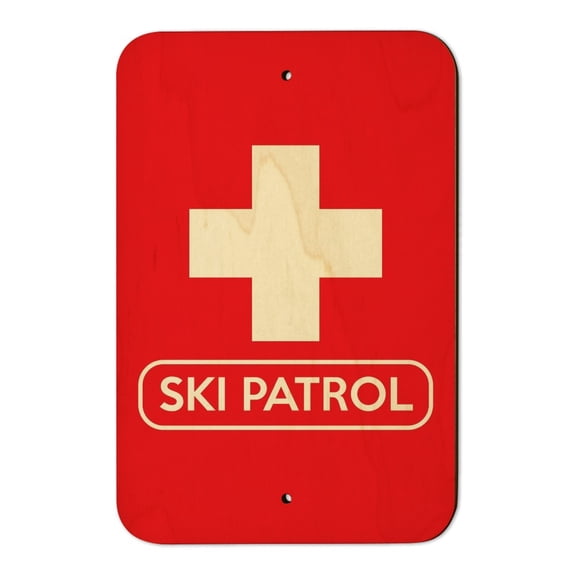 Ski Patrol with Cross Home Business Office Sign