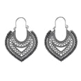 thumbnail image 3 of Ethnic Gypsy Vintage Bohemian Drop Earrings For Women Heart Flower Hol--el012 green|Model code4929 el012 green, 3 of 4