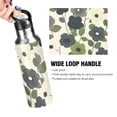 thumbnail image 4 of Yayeee 20oz Insulated Water Bottle Double Wall Stainless Steel with Flip Straw Lid, Navy Flower, 4 of 7