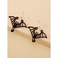 thumbnail image 2 of Pendientes negros retro de 2 piezas, pendientes de moda de murciélago extraño (negro) brillar Electrónica, 2 of 5