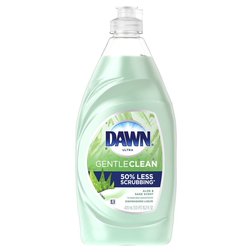 Dawn Gentle Clean Liquid Dish Soap, Aloe & Sage Scent, 16.2 fl oz