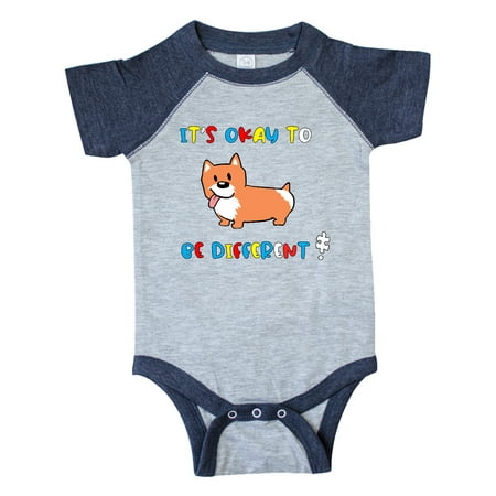 

Inktastic Autism Awareness It s Okay to be Different! Silly Dog Gift Baby Boy or Baby Girl Bodysuit