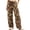 Red, variant on BaoFuBaoMei Camo Cargo Pants for Women Plus Size Wide Leg Drawstring High Waisted Trousers with Pockets Bottoms Hiking Streetwear