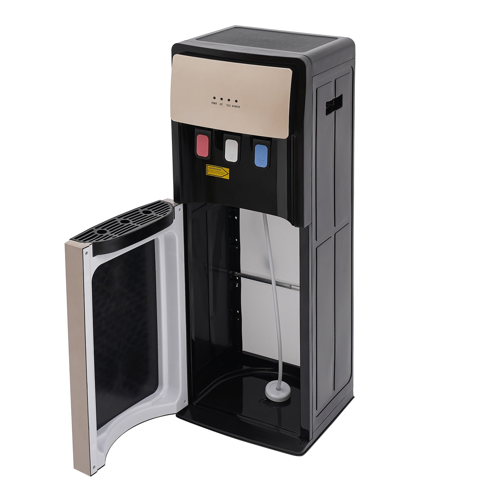 Hot & Cold Standing Water Dispenser, Hot and Cold Water Dispenser 110V Champaign Gold Bottom Loading Water Cooler Dispenser