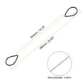 thumbnail image 2 of Unique Bargains Wire Clay Mud Cutting Tool Wire Clay Cutter Curly Cutoff Tool, 22.83 Inch 2 Pack Black, 2 of 6