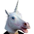thumbnail image 1 of Máscara de animales Máscara de unicornio de lujo Novedad Disfraz de Halloween Máscara de cabeza de animal de látex Máscara de unicornio JAMW Sencillez, 1 of 5