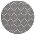 thumbnail image 2 of SAFAVIEH Beach House Rosheen Geometric Indoor/Outdoor Area Rug, Charcoal/Gray, 6'7" x 6'7" Round, 2 of 15