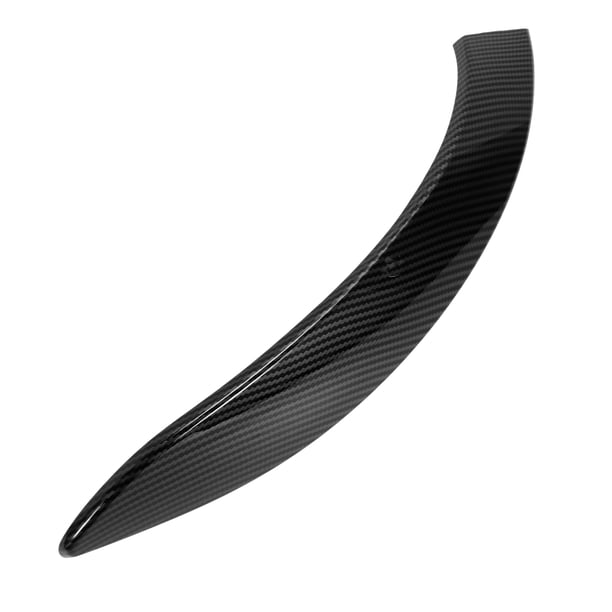 Cubierta de tirador de panel de puerta del lado del conductor delantero Unique Bargains para BMW F30 F31 F32 F33 F34 F36 F80 Negro fibra de carbono