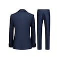 thumbnail image 2 of Beauty-Emily Men’s Classic 2-Piece Business Suit Set, Slim Fit Waffle Textured Blazer and Pants, Ideal for Weddings, Parties, and Formal Occasions, 2 of 8