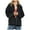 Black, variant on Black Jean Jacket Women Women's Fashion Long-Sleeved Casual Button Loose Jacket with Burrs and Holes S-66 White XL
