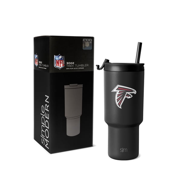 Vaso sencillo y moderno de acero inoxidable de los Atlanta Falcons de la NFL, 900 ml